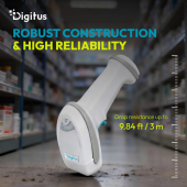 DIGITUS Zaawansowany czytnik kodów kreskowych przewodowy USB-RJ45 2m, 1D/2D 2m/s, IP52, stojak w zestawie - DA-81006 - Zdjęcie 11
