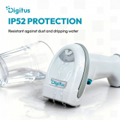 DIGITUS Zaawansowany czytnik kodów kreskowych bezprzewodowy USB-RJ45 2m, 1D/2D 2m/s, IP52, stojak w zestawie - DA-81007 - Zdjęcie 2