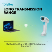 DIGITUS Zaawansowany czytnik kodów kreskowych bezprzewodowy USB-RJ45 2m, 1D/2D 2m/s, IP52, stojak w zestawie - DA-81007 - Zdjęcie 8