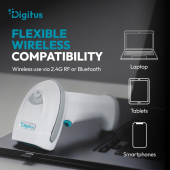 DIGITUS Zaawansowany czytnik kodów kreskowych bezprzewodowy USB-RJ45 2m, 1D/2D 2m/s, IP52, stojak w zestawie - DA-81007 - Zdjęcie 9