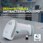 DIGITUS Zaawansowany czytnik kodów kreskowych bezprzewodowy USB-RJ45 2m, 1D/2D 2m/s, IP52, stojak w zestawie - DA-81007 - Zdjęcie 10