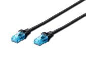 DIGITUS Patch cord U/UTP kat.5e PVC 0,25m Czarny  - DK-1512-0025/BL - Zdjęcie 1