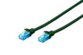 DIGITUS Patch cord U/UTP kat.5e PVC 0,5m Zielony  - DK-1512-005/G - Zdjęcie 1