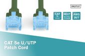 DIGITUS Patch cord U/UTP kat.5e PVC 0,5m Zielony  - DK-1512-005/G - Zdjęcie 4