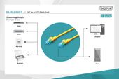 DIGITUS Patch cord U/UTP kat.5e PVC 0,5m Żółty  - DK-1512-005/Y - Zdjęcie 5