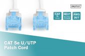 DIGITUS Patch cord U/UTP kat.5e PVC 2m Biały  - DK-1512-020/WH - Zdjęcie 4