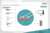 DIGITUS Patch cord nieekranowany U/UTP Kat.6 AWG 26/7 miedź LSOH 0,25m Szary - DK-1617-0025 - Zdjęcie 3