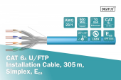 DIGITUS Kabel instalacyjny kat.6A, U/FTP, Eca, AWG 23/1, LSOH, 305m, karton, Niebieski - DK-1623-A-VH-305 - Zdjęcie 2