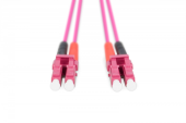 DIGITUS Patch cord światłowodowy FO LC-LC MM 50/125 OM4 duplex LSOH 1m - DK-2533-01-4 - Zdjęcie 2