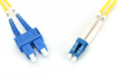 DIGITUS Patch cord światłowodowy FO LC-SC SM 9/125 OS2 duplex LSOH 3m Żółty - DK-2932-03 - Zdjęcie 4