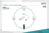 DIGITUS Karta sieciowa przewodowa USB 2.0 do Fast Ethernet 10/100Mbps - DN-10050-1 - Zdjęcie 10