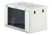 DIGITUS Szafa sieciowa wisząca Dynamic 19" 7U rack 385x600x450mm, drzwi szyba, szara, niezłożona, 60kg - DN-37100 - Zdjęcie 1