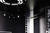DIGITUS Szafa sieciowa wisząca Dynamic 19" 7U rack 385x600x450mm, drzwi szyba, czarna, niezłożona, 60kg  - DN-37101 - Zdjęcie 8