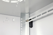 DIGITUS Szafa sieciowa wisząca Dynamic 19" 9U rack 474x600x600mm, drzwi szyba, szara, niezłożona, 60kg - DN-37106 - Zdjęcie 8