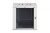 DIGITUS Szafa sieciowa wisząca Dynamic 19" 12U rack 607x600x450mm, drzwi szyba, szara, niezłożona, 60kg - DN-37108 - Zdjęcie 3