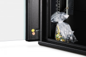 DIGITUS Szafa sieciowa wisząca Dynamic 19" 12U rack 607x600x600mm, drzwi szyba, czarna, niezłożona, 60kg - DN-37111 - Zdjęcie 6