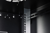 DIGITUS Szafa sieciowa wisząca Dynamic 19" 12U rack 607x600x600mm, drzwi szyba, czarna, niezłożona, 60kg - DN-37111 - Zdjęcie 8