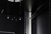 DIGITUS Szafa sieciowa wisząca Dynamic 19" 16U rack 785x600x600mm, drzwi szyba, czarny, niezłożona, 60kg - DN-37115 - Zdjęcie 8