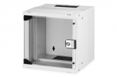 DIGITUS Szafa sieciowa wisząca 10" 6U, SOHO PRO 324 x 316 x 298 mm, nośność 60kg, drzwi szyba, niezłożona, Szara - DN-49100 - Zdjęcie 1