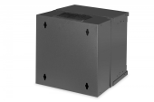 DIGITUS Szafa sieciowa wisząca 10" 6U, SOHO PRO 324 x 316 x 298 mm, nośność 60kg, drzwi szyba, niezłożona, Czarna - DN-49101 - Zdjęcie 2
