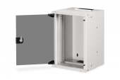 DIGITUS Szafa sieciowa wisząca 10" 9U, SOHO PRO 457 x 316 x 298 mm, nośność 60kg, drzwi szyba, niezłożona Szara - DN-49102 - Zdjęcie 3