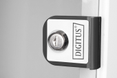 DIGITUS Szafa sieciowa wisząca 10" 9U, SOHO PRO 457 x 316 x 298 mm, nośność 60kg, drzwi szyba, niezłożona Szara - DN-49102 - Zdjęcie 6