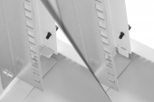 DIGITUS Szafa sieciowa wisząca 10" 9U, SOHO PRO 457 x 316 x 298 mm, nośność 60kg, drzwi szyba, niezłożona Szara - DN-49102 - Zdjęcie 7