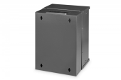 DIGITUS Szafa sieciowa wisząca 10" 9U, SOHO PRO 457 x 316 x 298 mm, nośność 60kg, drzwi szyba, niezłożona, Czarna - DN-49103 - Zdjęcie 2
