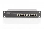 DIGITUS Przełącznik 10 cali Rack 8-portowy Gigabit Ethernet, 8x10/100/1000Mbps - DN-80114 - Zdjęcie 2