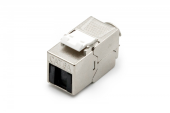 DIGITUS Moduł (gniazdo) Keystone RJ45 (8P8C) kat.6A, STP, ekranowany, beznarzędziowy, osłona przeciwpyłowa - DN-93615-D - Zdjęcie 1