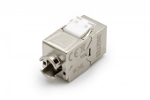 DIGITUS Moduł (gniazdo) Keystone RJ45 (8P8C) kat.6A, STP, ekranowany, beznarzędziowy, osłona przeciwpyłowa - DN-93615-D - Zdjęcie 2