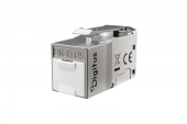 DIGITUS Moduł (gniazdo) Keystone RJ45 (8P8C) kat.6, STP ekranowany, beznarzędziowy, zaślepka przeciwpyłowa - DN-93623 - Zdjęcie 1