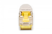 DIGITUS Wtyk modularny RJ45 kat.6A, PoE++, 10GbE, STP, ekranowany, beznarzędziowy, zakręcany, metalowy, AWG 22-27, linka/drut - DN-93638 - Zdjęcie 3
