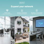 DIGITUS Zasilacz/Adapter PoE+ 802.3at aktywny max. 55V 30W 10/100/1000Mbps, transmisja do 100m - DN-95103-3 - Zdjęcie 3