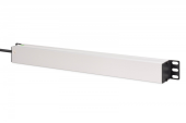 DIGITUS Listwa zasilająca PDU Rack 19", 9 gniazd Schuko CEE 7/3 (45°), kabel 2m wtyk IEC C20, 16A, aluminiowa - DN-95440 - Zdjęcie 2