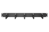 DIGITUS Organizer kablowy poziomy typu RING 19" 1U, 40x483x60mm, czarny  - DN-97602 - Zdjęcie 3