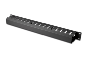 DIGITUS Organizer kablowy, dukt 19'' 1U, W/40xG/70, czarny (RAL 9005)  - DN-97617 - Zdjęcie 1