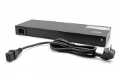 DIGITUS Listwa zasilająca SMART PDU 1U, gniazdo zasilające IEC320 C20 16A/250V, gniazda 8x C13, 16A - DN-DP-H-1-8C13 - Zdjęcie 3