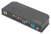 DIGITUS Przełącznik KVM 2 portowy DisplayPort do HDMI 2x1 4K 60Hz  2xUSB audio - DS-12850 - Zdjęcie 3