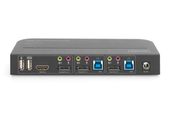 DIGITUS Przełącznik KVM 2 portowy DisplayPort do HDMI 2x1 4K 60Hz  2xUSB audio - DS-12850 - Zdjęcie 6