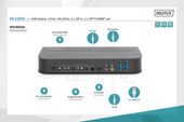 DIGITUS Przełącznik KVM 2 portowy DisplayPort do HDMI 2x1 4K 60Hz  2xUSB audio - DS-12850 - Zdjęcie 7