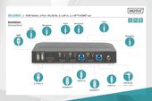 DIGITUS Przełącznik KVM 2 portowy DisplayPort do HDMI 2x1 4K 60Hz  2xUSB audio - DS-12850 - Zdjęcie 8