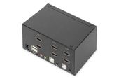 DIGITUS Przełącznik KVM 2 portowy HDMI, Dual Display, 4K 30Hz - DS-12860 - Zdjęcie 2