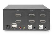 DIGITUS Przełącznik KVM 2 portowy HDMI, Dual Display, 4K 30Hz - DS-12860 - Zdjęcie 4