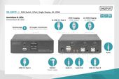 DIGITUS Przełącznik KVM 2 portowy HDMI, 4K 30Hz - DS-12870 - Zdjęcie 5