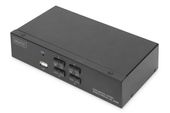 DIGITUS Przełącznik KVM 4 portowy HDMI, 4K 30Hz - DS-12880 - Zdjęcie 1