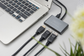 DIGITUS Hub/Koncentrator 3-portowy DisplayPort na 2xDisplayPort/1xHDMI 4K 60Hz UHD 0,2m - DS-45336 - Zdjęcie 2