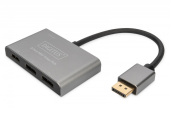 DIGITUS Hub/Koncentrator 3-portowy DisplayPort na 2xDisplayPort/1xHDMI 4K 60Hz UHD 0,2m - DS-45336 - Zdjęcie 1