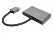 DIGITUS Hub/Koncentrator 3-portowy DisplayPort na 2xDisplayPort/1xHDMI 4K 60Hz UHD 0,2m - DS-45336 - Zdjęcie 3