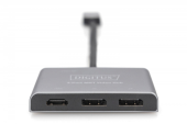 DIGITUS Hub/Koncentrator 3-portowy DisplayPort na 2xDisplayPort/1xHDMI 4K 60Hz UHD 0,2m - DS-45336 - Zdjęcie 4